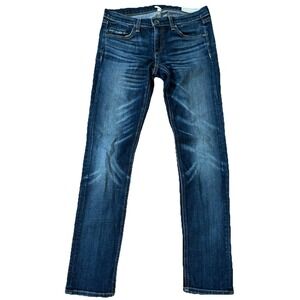 Rag & Bone Women Jeans 25 Blue The Dre Skinny Whisker Low Rise Preppy Chic Retro